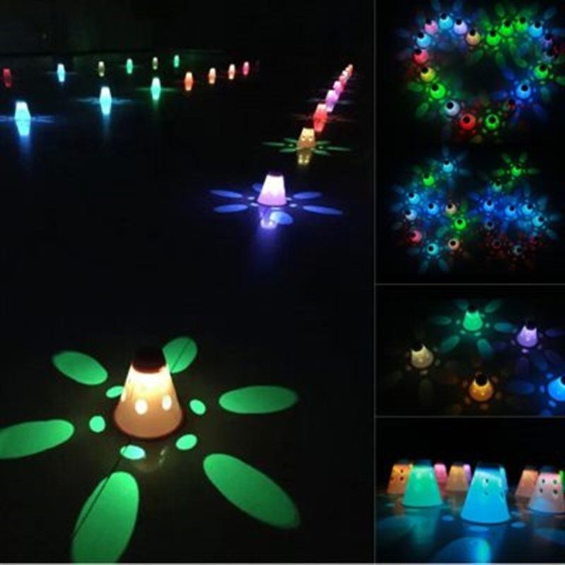 好运鲸夜光轮滑桩标志桶发光轮滑桩障碍物训练杯子夜光发光溜冰鞋