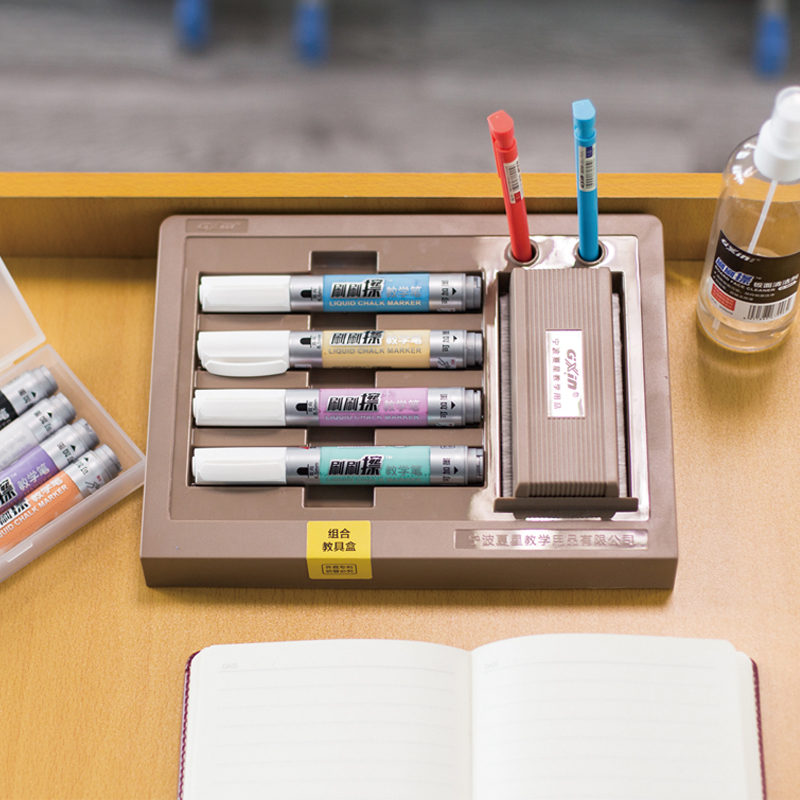 加墨水成膜白板笔可擦液态粉笔液体大号kt板米黄专用粗头易洗记号