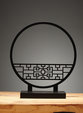 仿古木质花架子客厅桌面花瓶花盆置物架室内办公室美观装饰品摆设