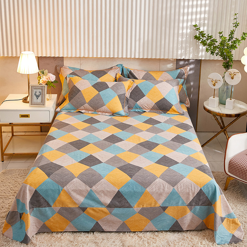 加厚纯棉磨毛床单单件春秋冬宿舍加大全棉被单双人1.2m1.51.8米床