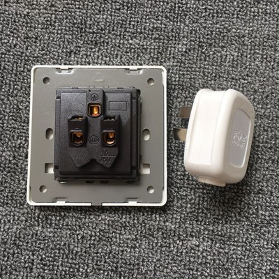 沪正16A三孔插座插头三脚86型16安空调插座热水器大功率墙壁插座