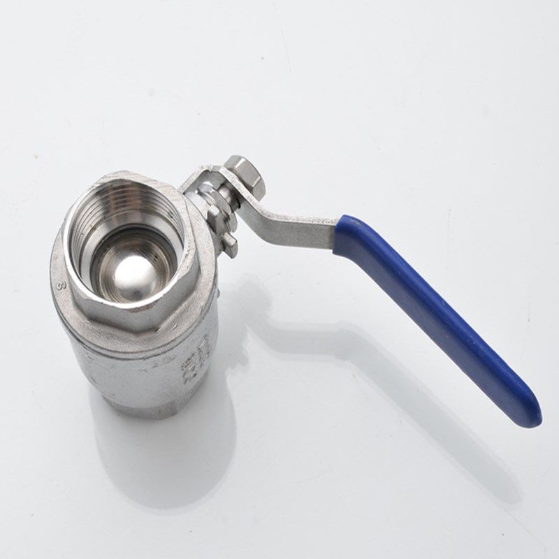 201/304/316不锈钢两片式内螺纹球阀高压全通径耐高温阀门4分6分