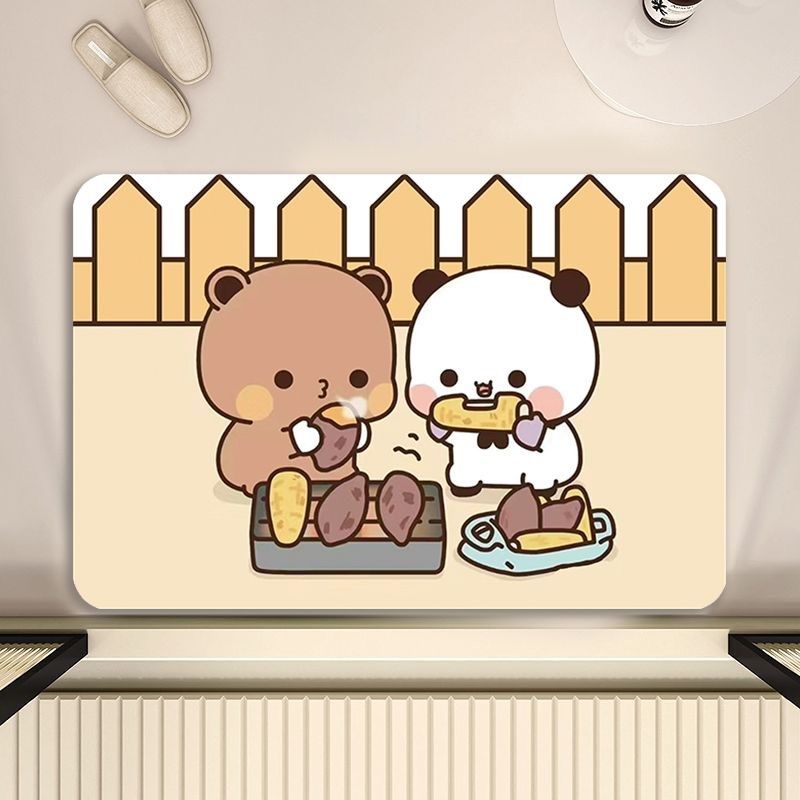 一二布布硅藻泥吸水垫浴室地垫洗手间厕所卫生间门口防滑脚垫入户,居家布艺,家用脚垫,淘宝优惠券,粉丝福利购,淘宝优惠卷