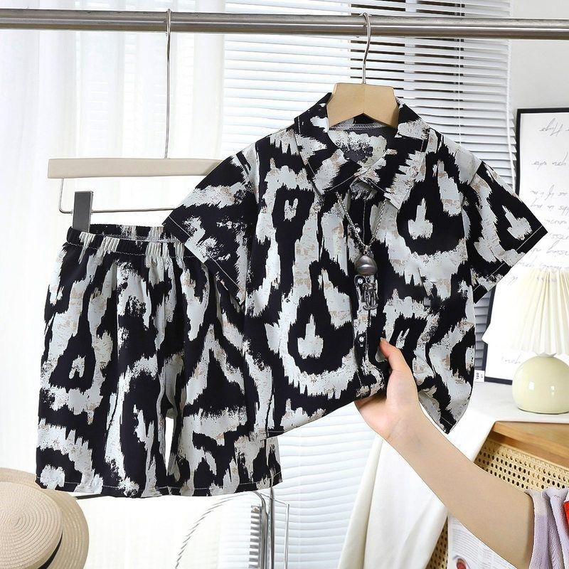 儿童纯棉套装新款短袖短裤衬衫两件套海滩风宝宝衣服男童夏季童装,童装/婴儿装/亲子装,套装,淘宝优惠券,粉丝福利购,淘宝优惠卷