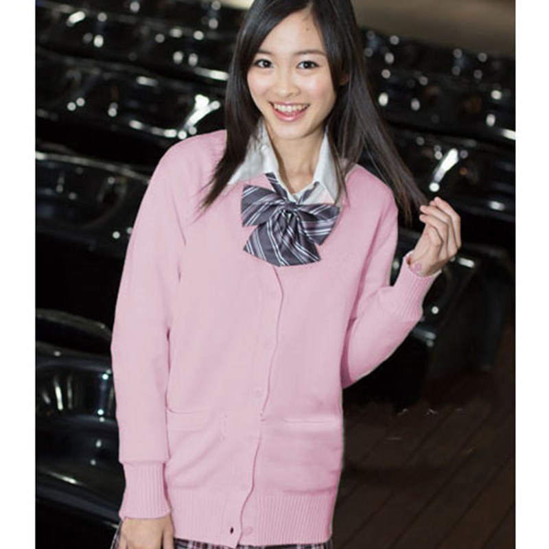 焕彩蝶JK制服纯棉开衫外套针织开衫上衣软妹学院风男女款毛衣校服
