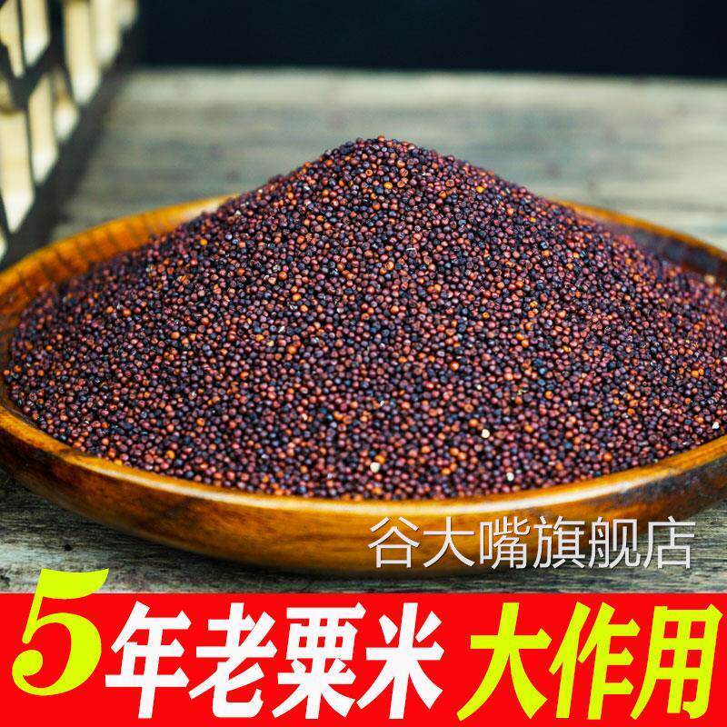 /广西陈年粟米粟粉种子拳头粟龙爪鸭脚粟掺子婴儿枕头五谷杂粮500