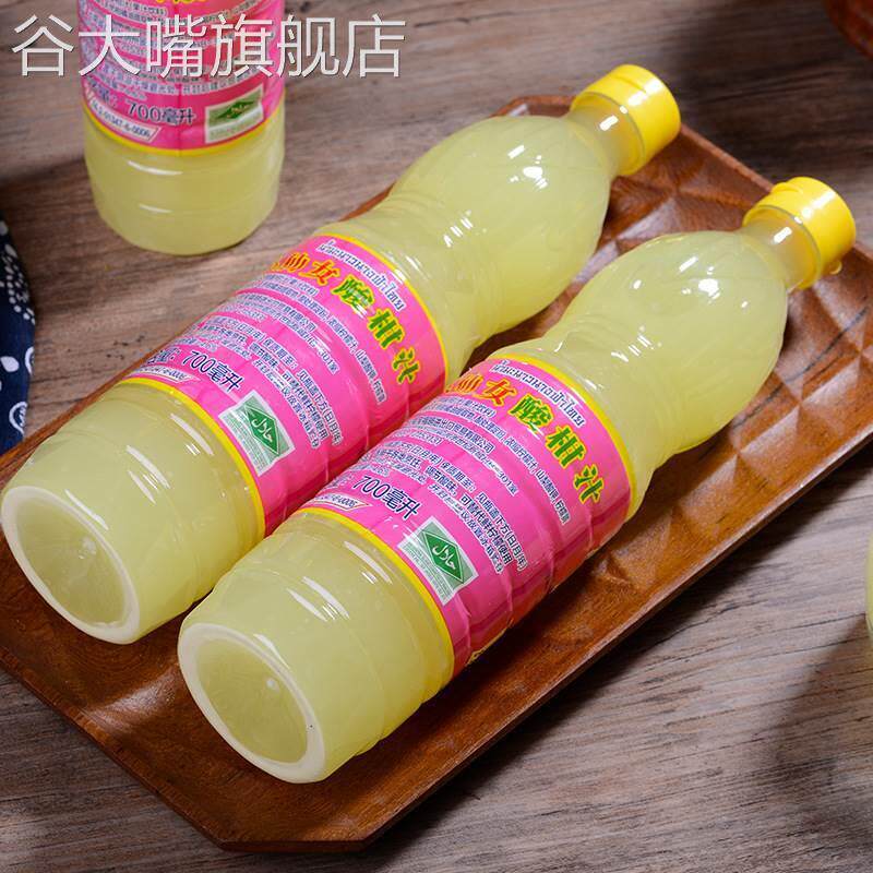 泰国进口泰仙女牌酸柑汁酸柑水商用青柠檬汁舂鸡爪凉拌柠檬醋泰式