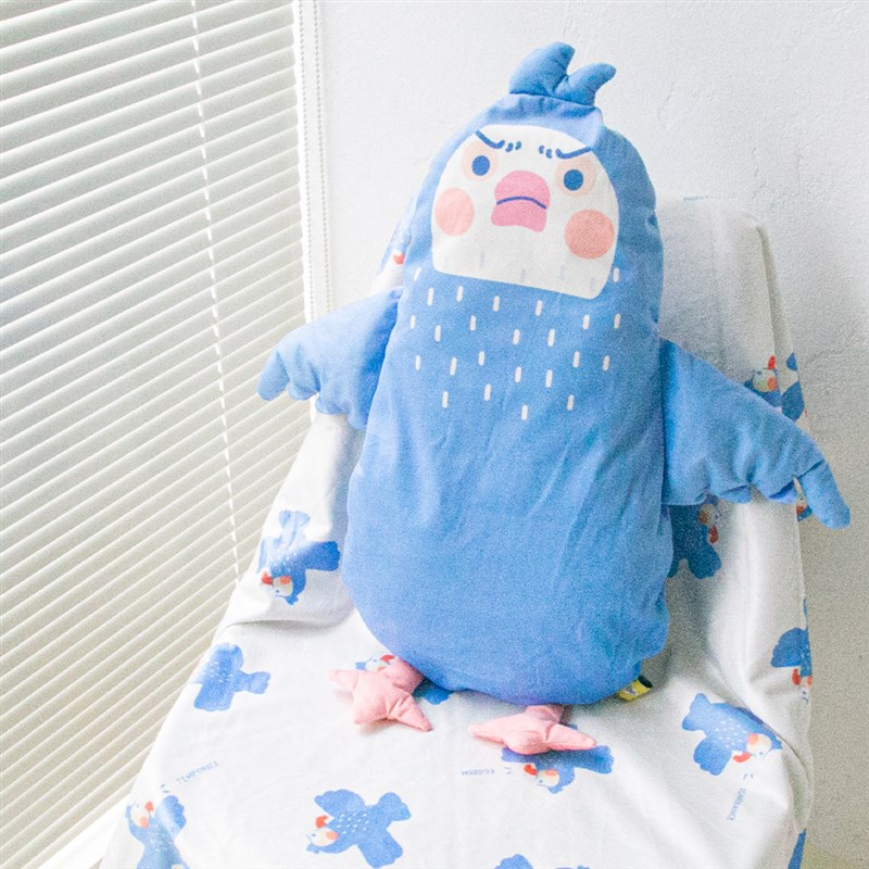 捕梦岛惊醒的鹦鹉抱p枕被子两用抱枕靠枕午睡小毛毯子车载空调毯