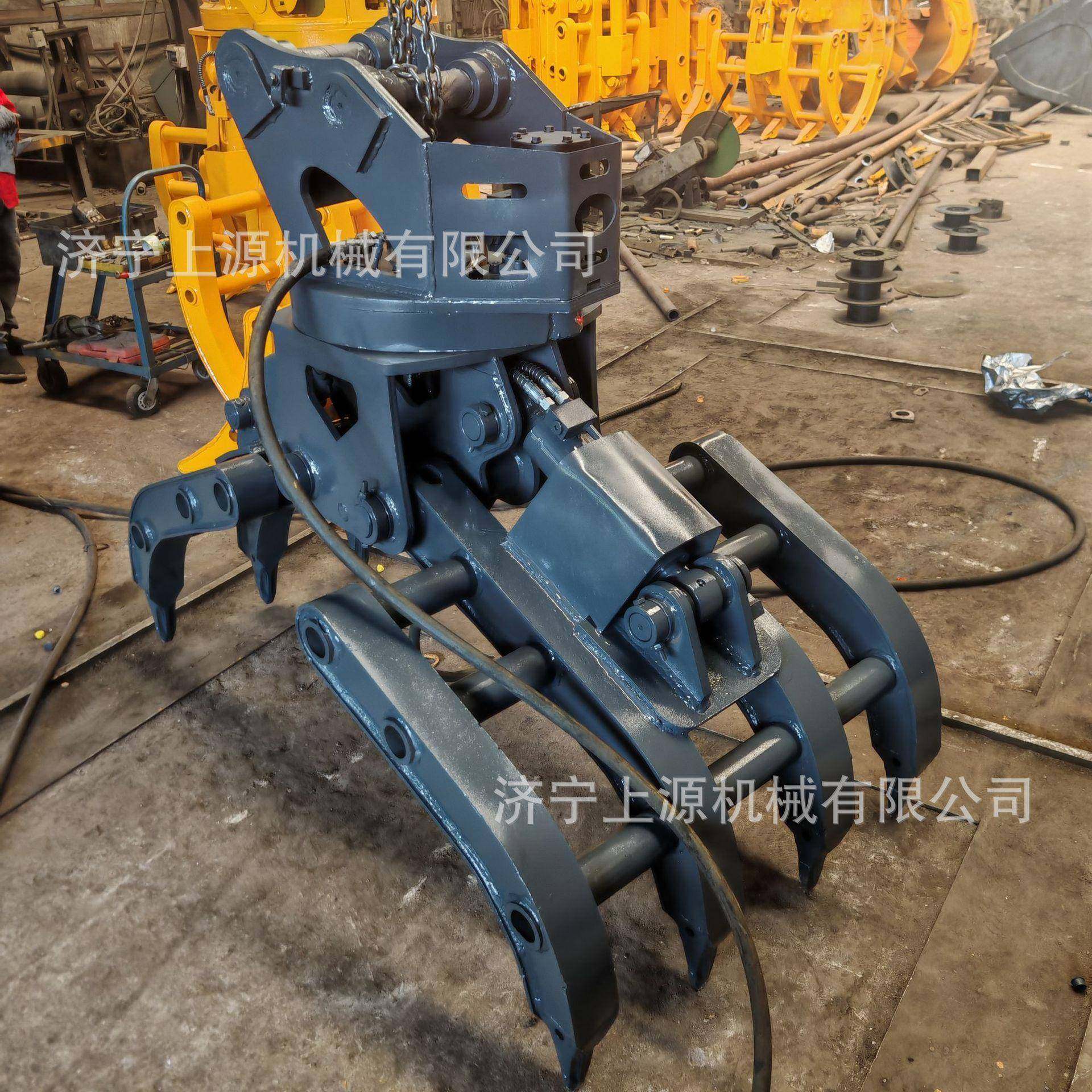 挖掘机属具抓木器工地抓废铁废料石头抓取机液压旋转挖机抓钢机,标准件/零部件/工业耗材,其他液压元件,淘宝优惠券,粉丝福利购,淘宝优惠卷