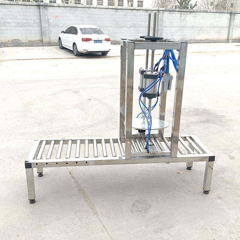 压盖机厂家加工定制半自动大桶压盖机涂料颜料大桶压盖机械