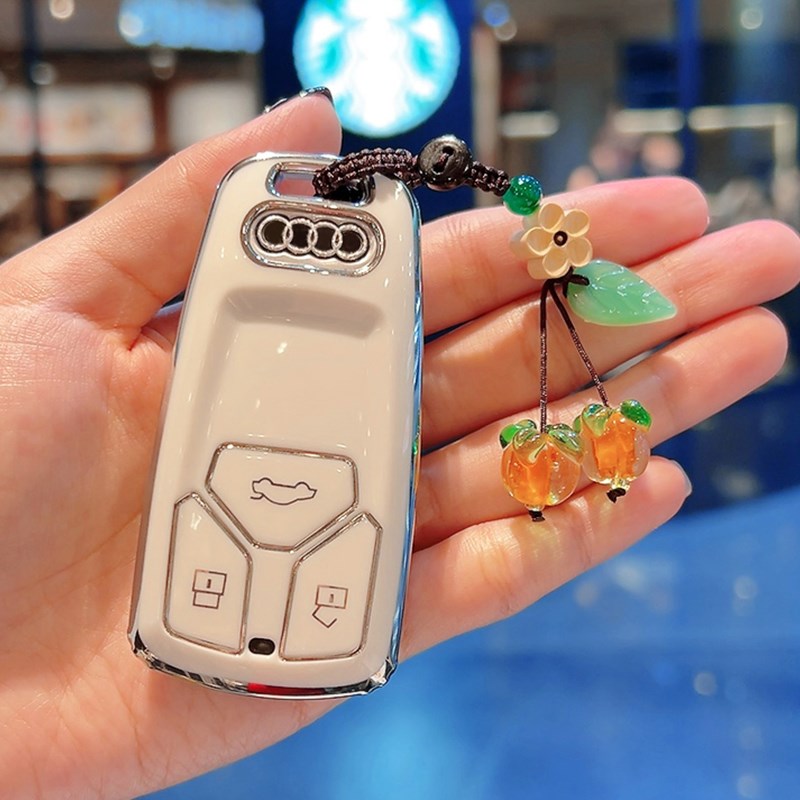 奥迪A4L钥匙套Q5L车女A5壳A6L 男Q2L Q3高端A7 A8新22款Q7扣