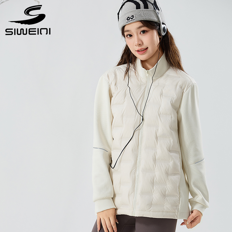 思威琪男女款连帽羽绒服女白鸭绒新款时尚百搭休闲轻薄羽绒服外套