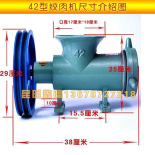 42型号大型电动绞肉机碎骨机 可绞碎鸡骨架 碎鱼机 绞辣椒 和面机