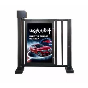 行人栅栏门广告栅栏门人脸识别遇阻反弹自带关门刷卡