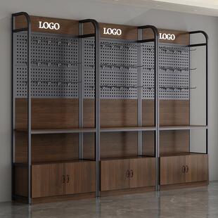 超市便利店货架洞洞板展示柜陈列样品产品零食文具烟酒多层置物架