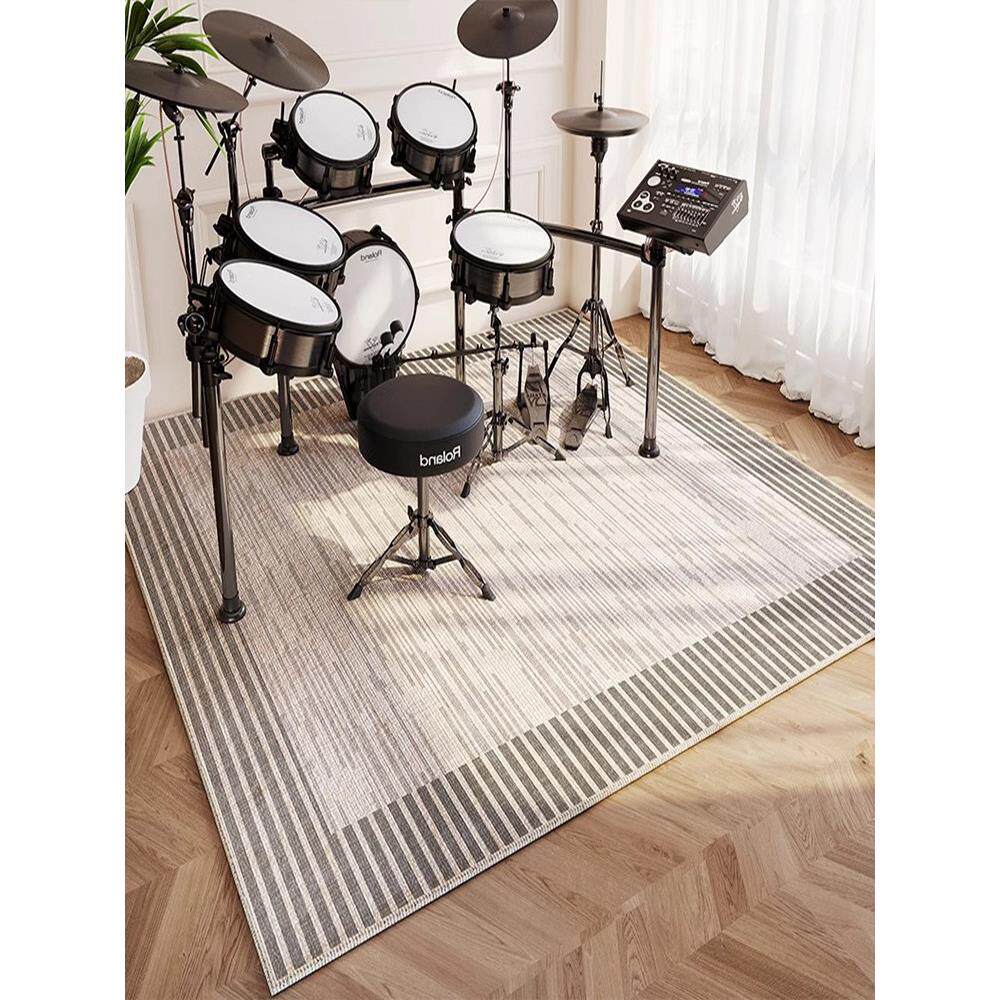 德国架子鼓专用地毯隔音地毡折叠毯子爵士鼓消静音大面积钢琴地垫