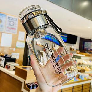 玻璃水杯大容量女生2000ml毫升夏天1000男士大号高硼硅可携式水杯