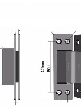 Aimo 304不锈钢隐藏嵌入式隐形门铰炼隐藏隐藏门铰炼玫瑰金十字外