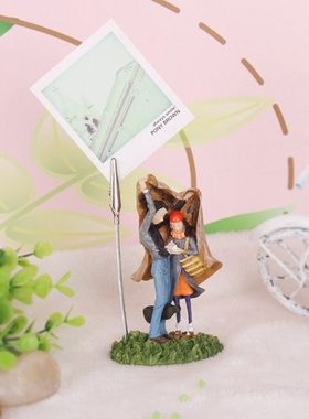 几米摆件 几米为你守护便签夹留言夹 几米左右走便签夹情人节创意