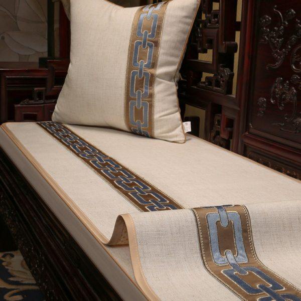 新中式沙发垫盖布红木家具坐垫铺巾防滑实木座垫套罩定制棉麻盖巾,居家布艺,沙发垫,淘宝优惠券,粉丝福利购,淘宝优惠卷