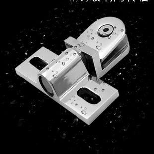 精铸304不锈钢淋浴房浴室玻璃门配件上下转轴玻璃夹合页玻璃吊夹