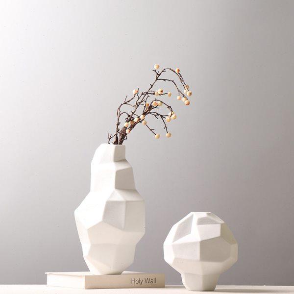 简约几何切面陶瓷花瓶不规则磨砂白色插花装饰品样板房茶几摆件,鲜花速递/花卉仿真/绿植园艺,花瓶,淘宝优惠券,粉丝福利购,淘宝优惠卷