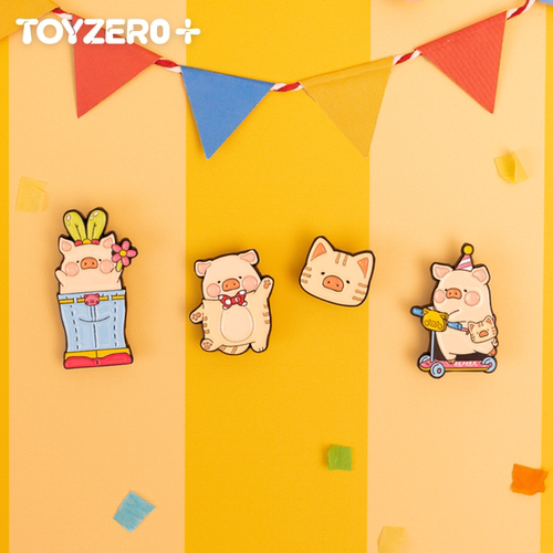 零加TOYZERO罐头猪LuLu欢乐时光系列毛绒挂件玩偶礼物拼图贺卡