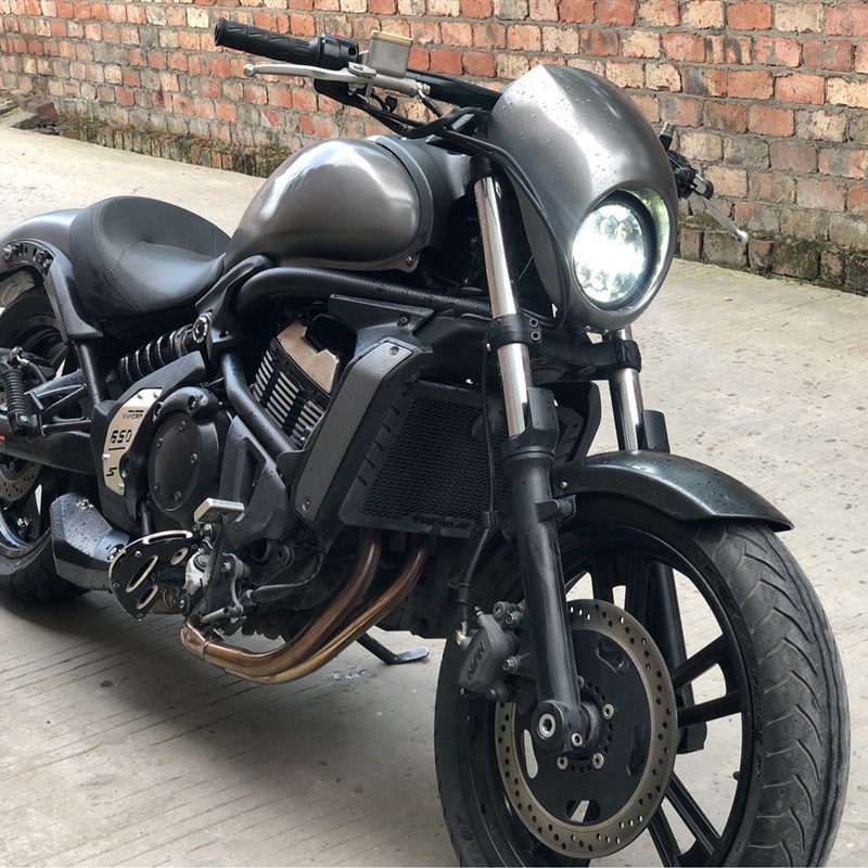 小火神Vlca S V65x0改装大火猪头罩 风挡导流罩火神