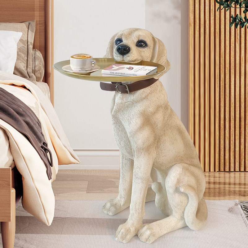 德牧客厅电视柜沙发边落地摆件家居装饰品柜玄关开业乔迁新居礼品