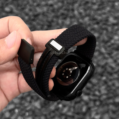 AppleWatch磁吸编织高级感表带