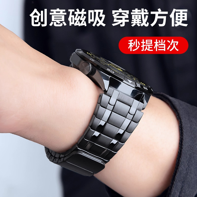 适用华为gt6表带gt7金属磁吸钢带图片