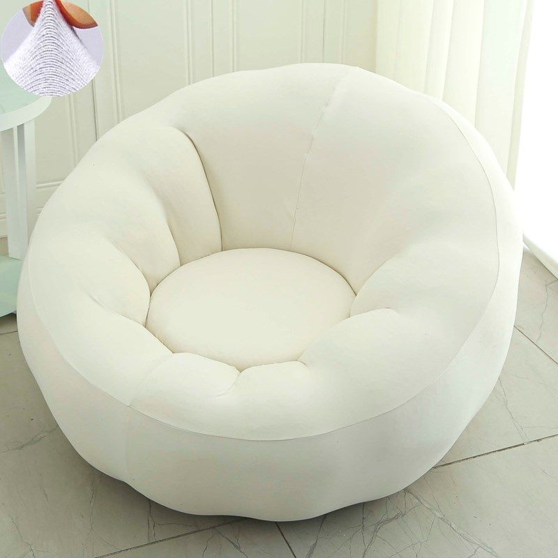 2024大圆形沙发套罩垫巾躺懒人椅凳山姆月亮坐墩休闲盖布南瓜单人
