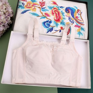 裹胸防走光内衣女大胸显小文胸罩 无钢圈无海绵光面抹胸防下垂夏季