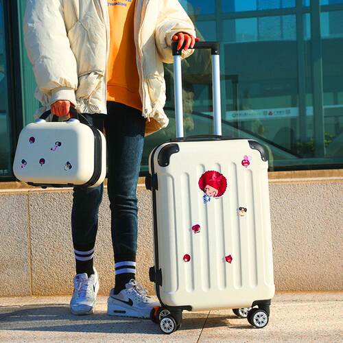 行李箱旅行箱小型轻便20拉杆u箱万向轮24女男学生26密码皮箱子28