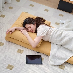 懒人卧室靠背椅折叠小沙发床上榻榻米飘窗支撑躺座椅单人坐靠椅子