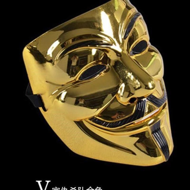 面具万圣节面具v字仇杀队面具成人儿童小丑面具男全面