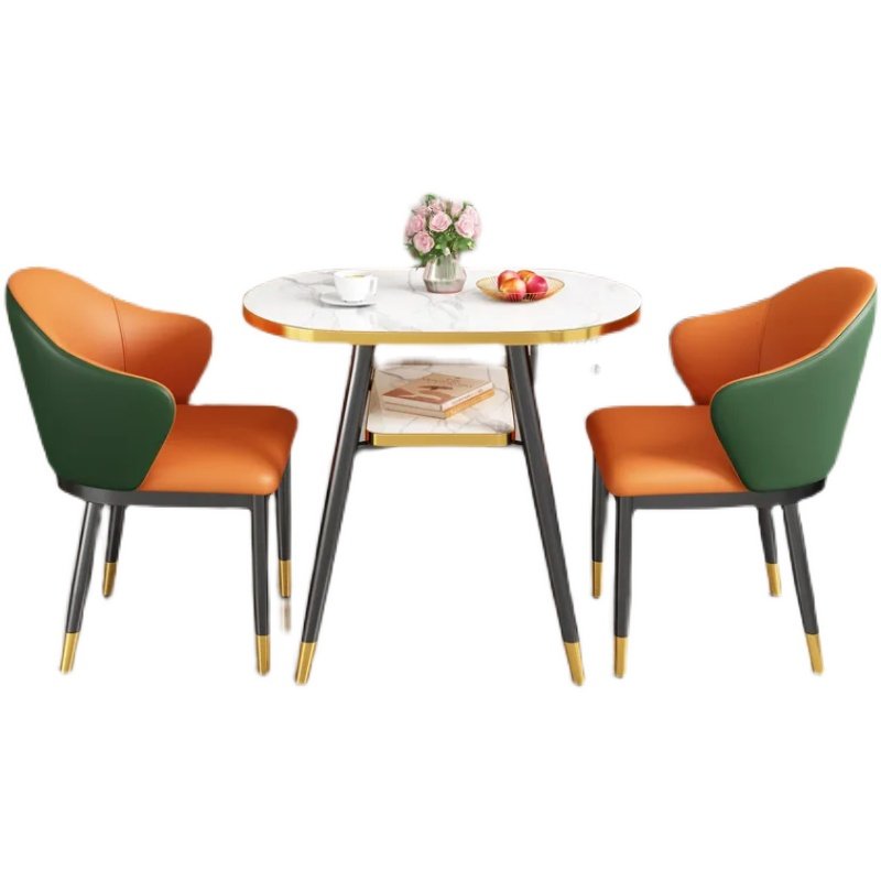 网红餐桌家用三件套可收纳小圆桌阳台茶桌椅洽谈会客接待桌椅组合,住宅家具,阳台桌,淘宝优惠券,粉丝福利购,淘宝优惠卷