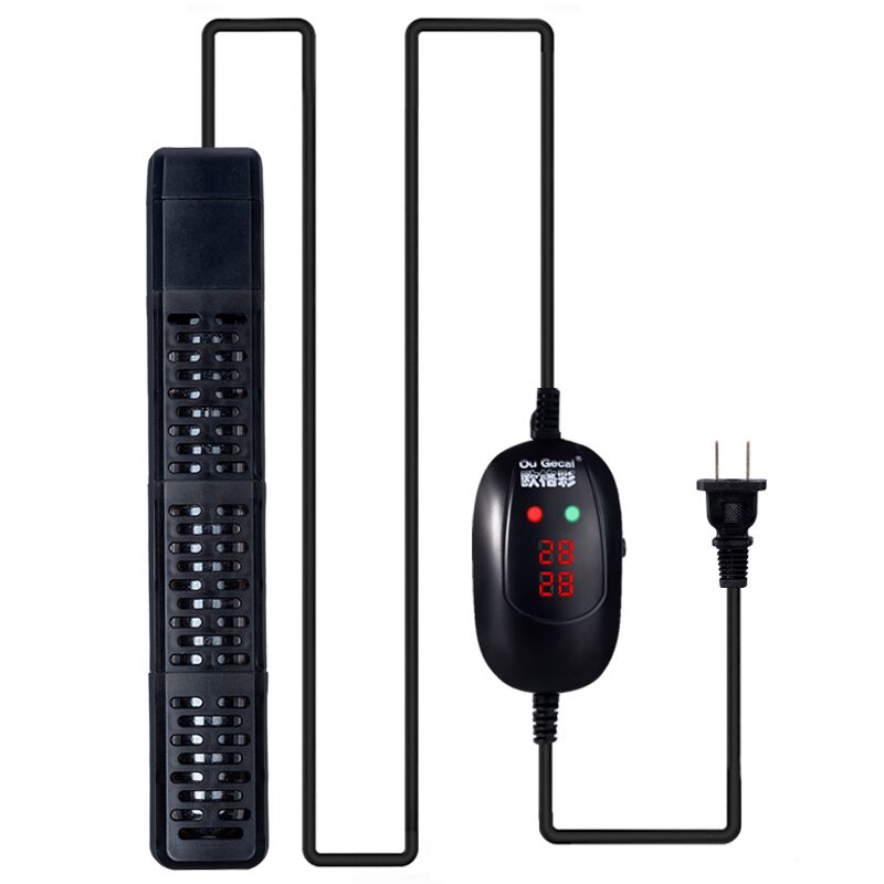 鱼缸石英加热棒海水智能防爆水族箱恒温器自动变频省电外数显