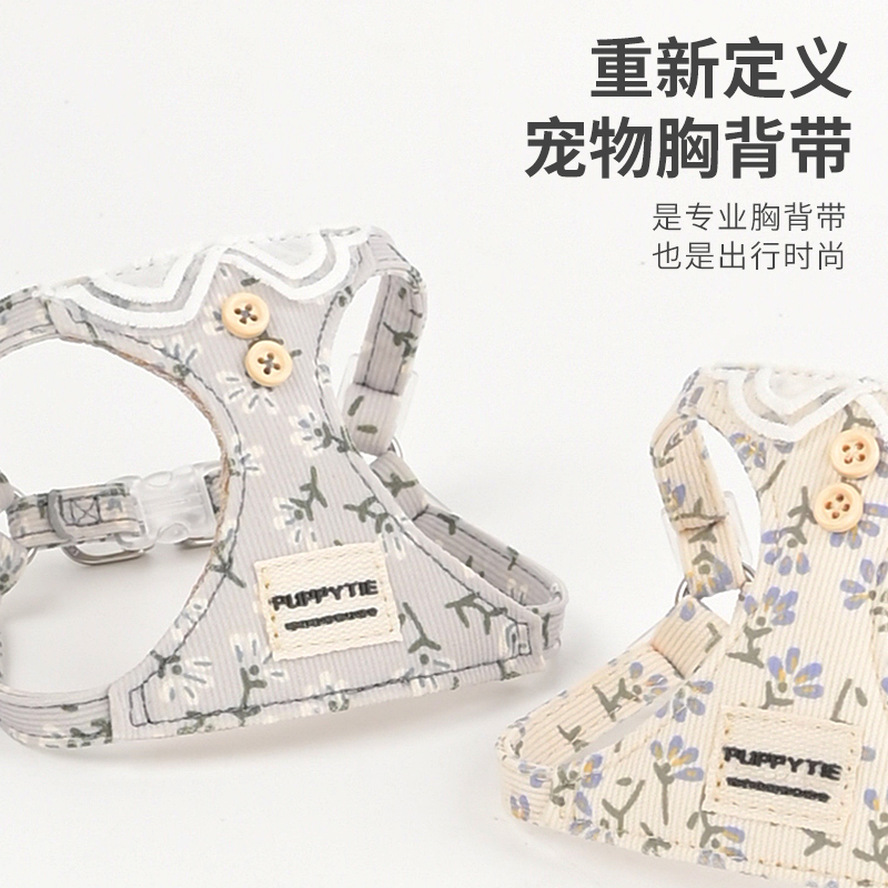 狗牵引绳背心式遛狗绳狗绳子调节小型犬胸抱婴袋泰迪柯基宠物用品