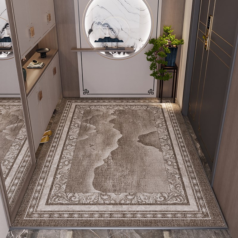 轻奢入户地毯新中式入户门地垫门垫玄关门口进门脚垫定制家用地垫