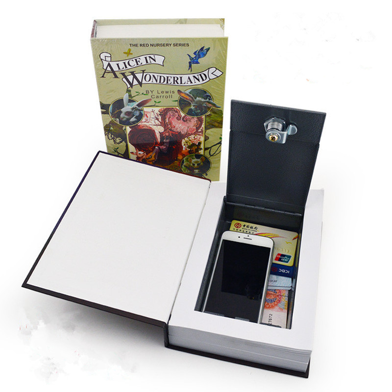 保险箱家用小型迷你隐形3c保险柜带锁铁盒密码盒储蓄罐创意首饰盒