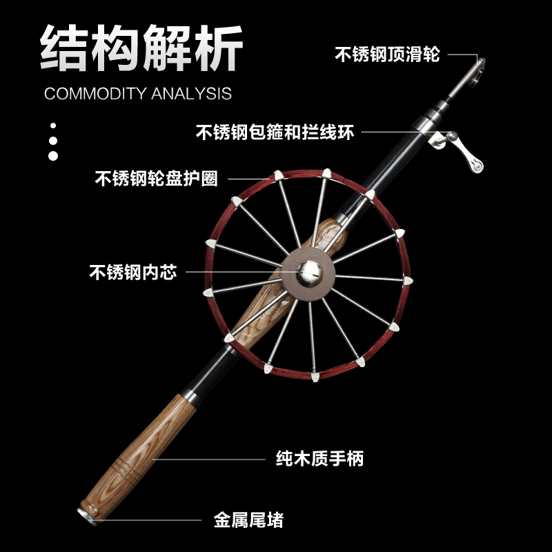 升级碳素甲鱼枪全套锚鱼竿套x装打甲鱼钓鳖枪打鳖竿不锈钢轮盘配