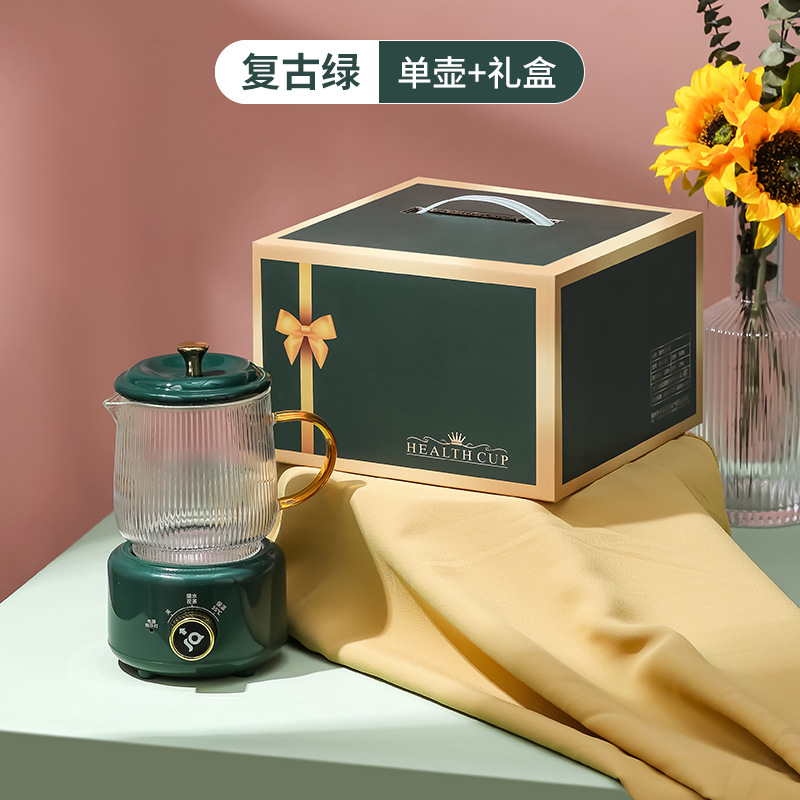 适用养生电炖杯 多功能办公室养生壶家用小型mini烧水花茶养生杯