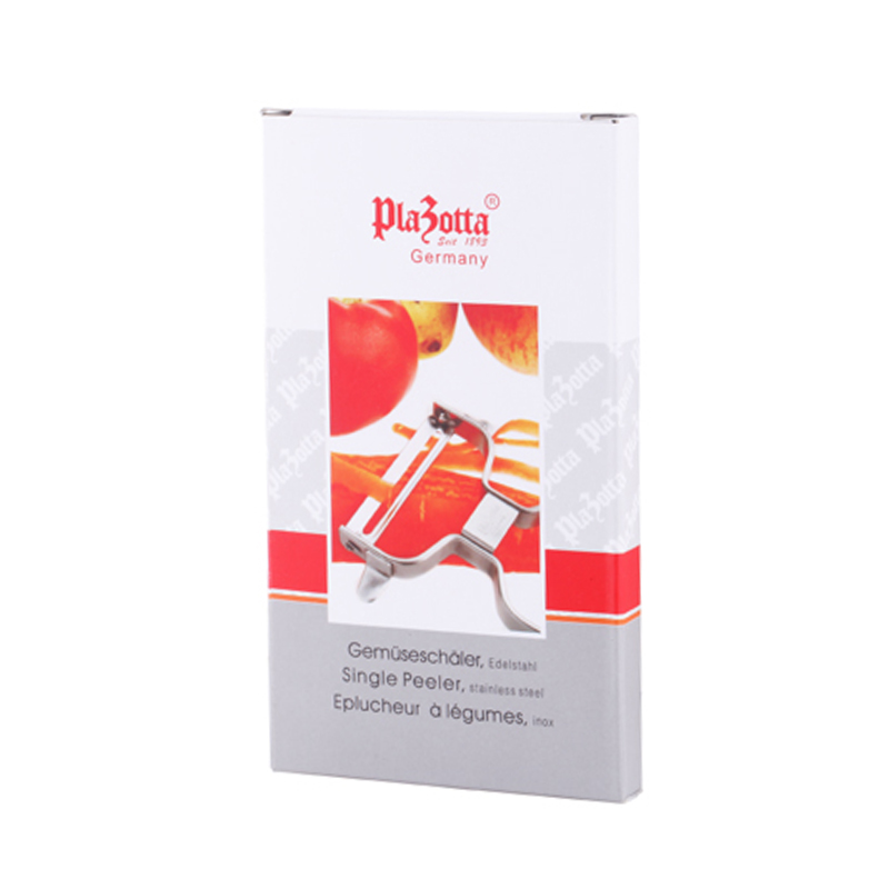 plazotta 新款短款平口不锈钢水果 蔬菜削皮刀 削皮器 01201