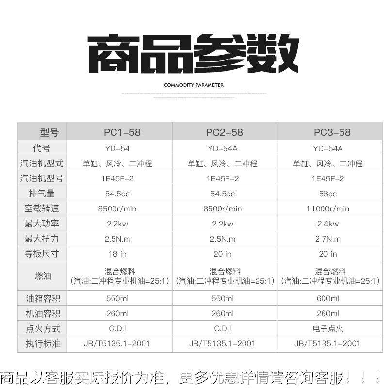 便携式园锯PC1-58/P林汽油锯砍树式链条伐手提大木功率汽油电链锯,农机/农具/农膜,割灌机/割草机/油锯,淘宝优惠券,粉丝福利购,淘宝优惠卷