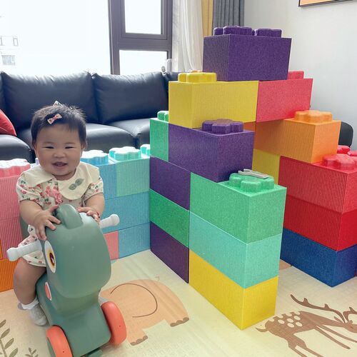 大号EPP玩具大积木儿童乐园球池安全围栏大型软体拼插泡沫砖头墙