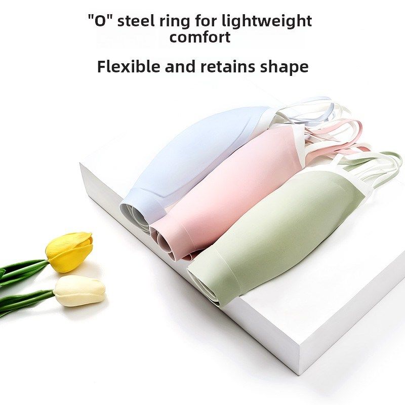 熳洁儿大胸显小无痕美背内衣女夏季薄款文胸小胸聚拢无钢圈胸罩