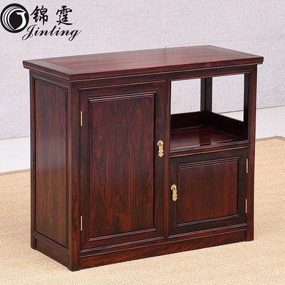 红木茶边柜酸枝木茶水柜餐边柜茶几阔叶黄檀烧水边几泡茶桌茶水架