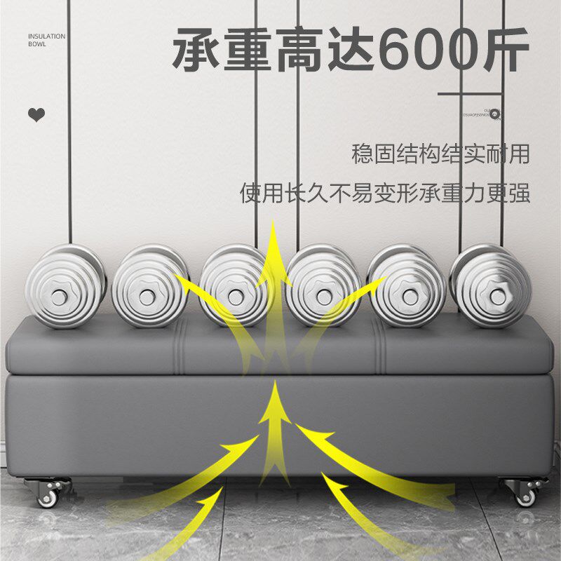 滑轮移动收纳凳储物凳换鞋凳衣物箱沙发坐人凳子小椅子箱穿换鞋椅