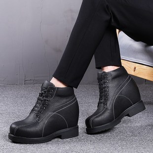 男士内增高鞋男15CM内增高男鞋15厘米特高男靴韩版巨高超高